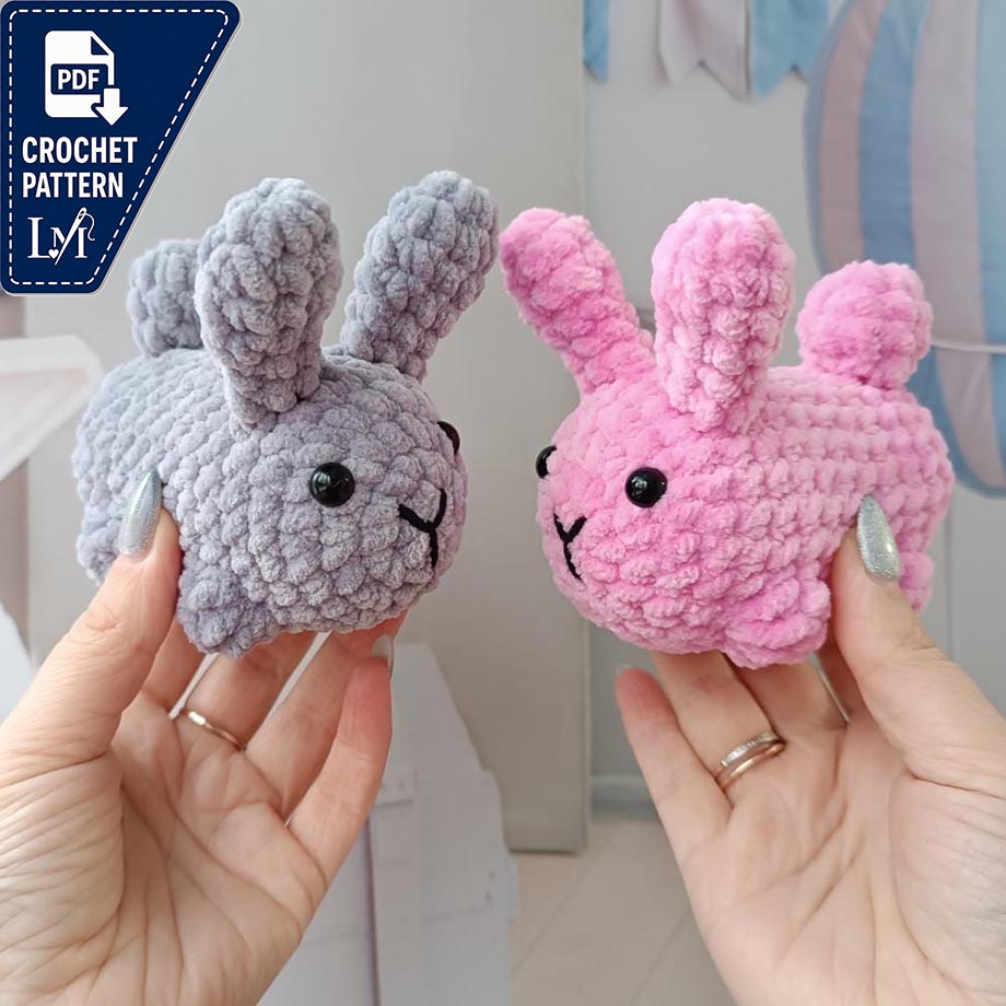 Chubby Bunny Crochet Pattern Projects for Plush Amigurumi 9